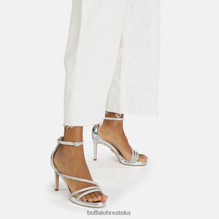 bijela Buffalo serena shine sandala s petom |sandale TDD6T626